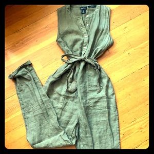 Nicole Miller linen jumpsuit